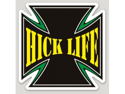 4" Iron Cross Sticker